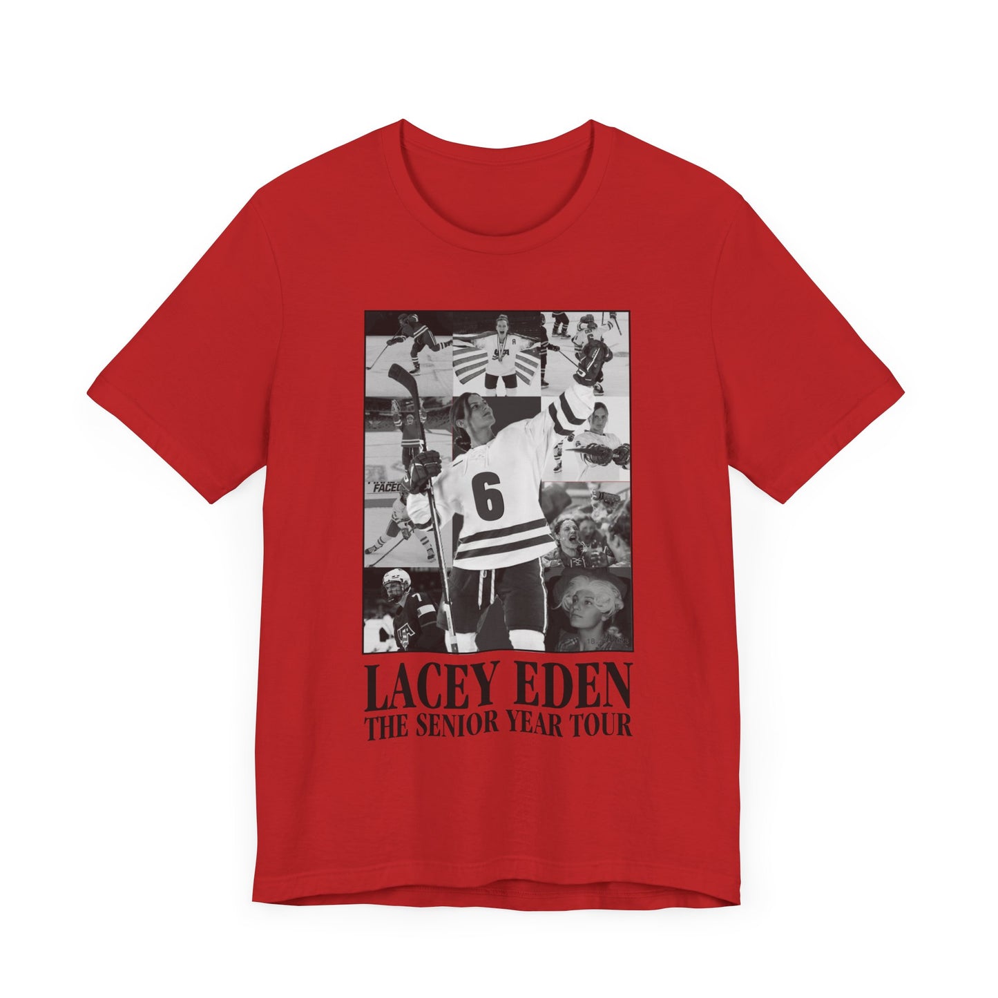 Lacey Eden - Senior Year Tour - B&W Plain Back - Unisex Jersey Short Sleeve Tee
