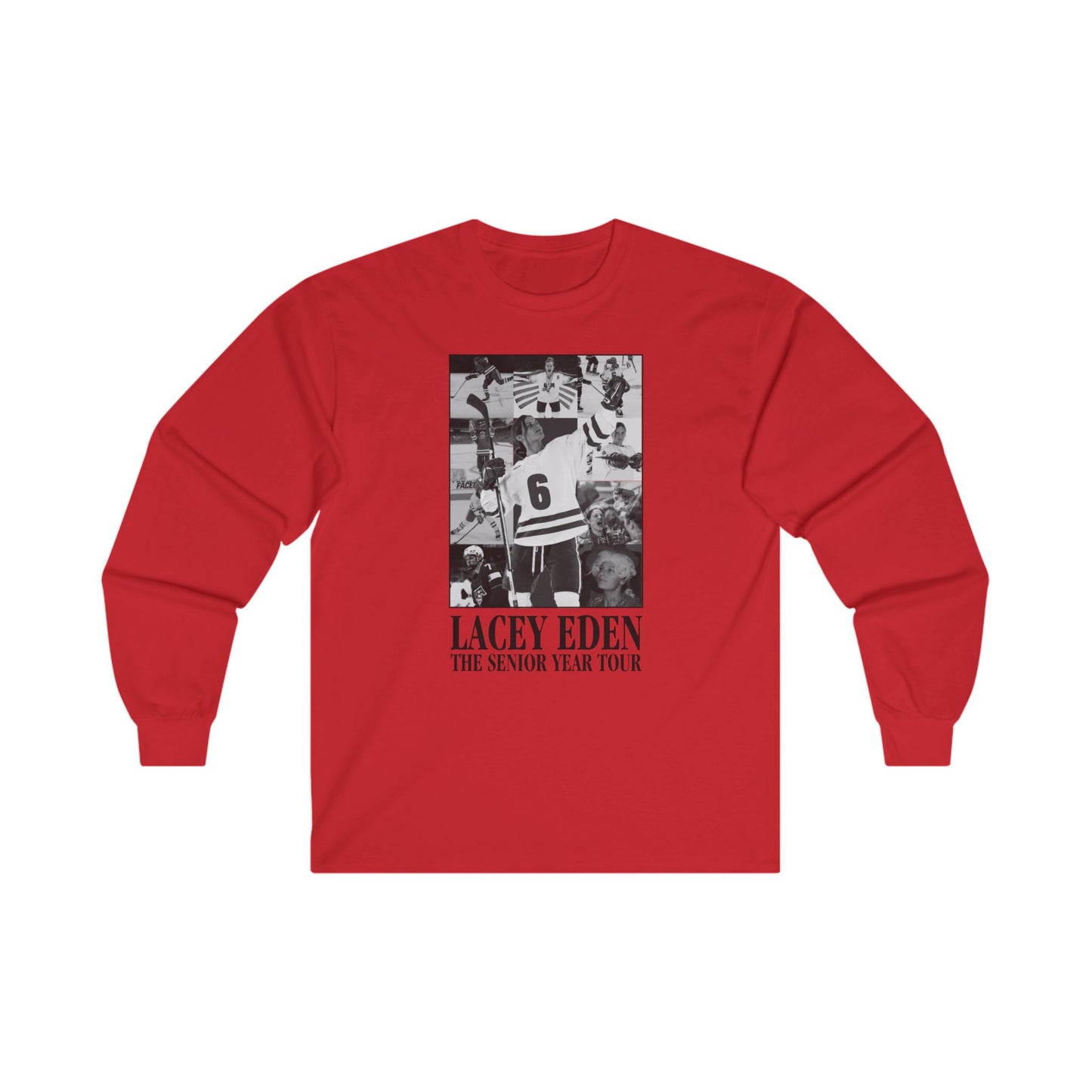 Lacey Eden - Senior Year Tour - B&W Name/Number Back - Unisex Ultra Cotton Long Sleeve Tee