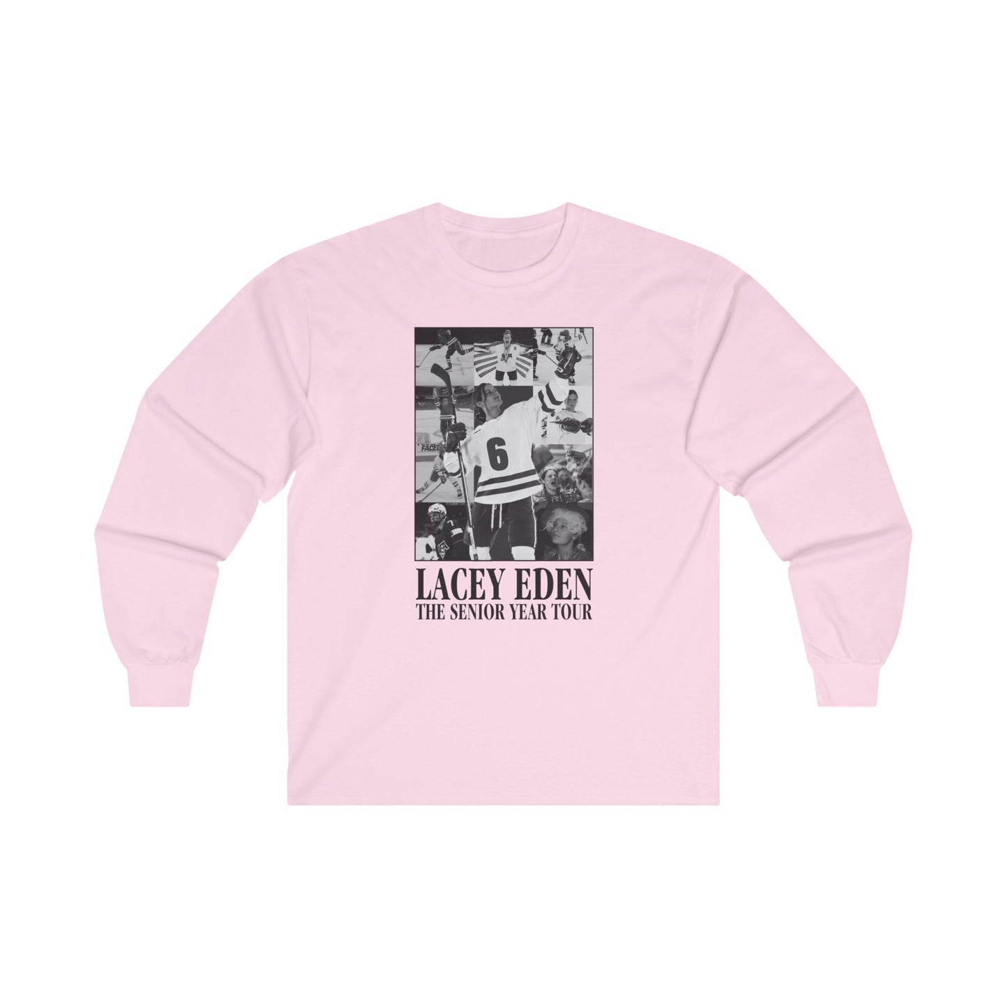 Lacey Eden - Senior Year Tour - B&W Name/Number Back - Unisex Ultra Cotton Long Sleeve Tee