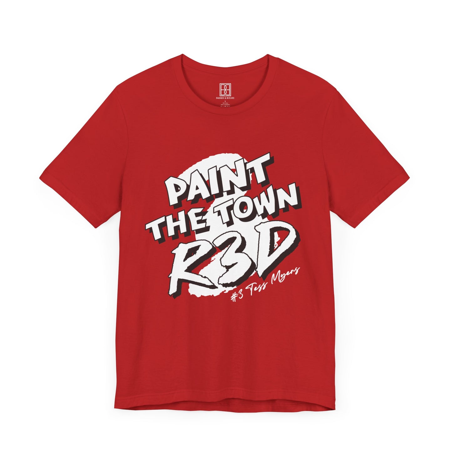 Tess Myers - Paint the Town Red - Unisex Short Sleeve Tee
