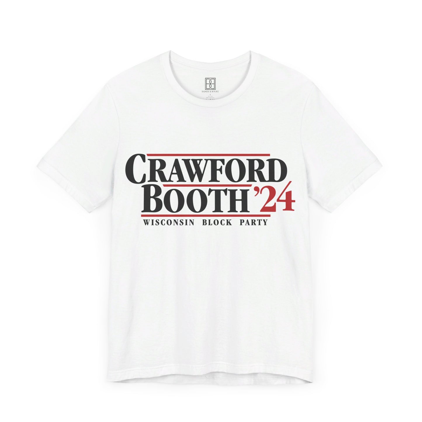 Crawford & Booth '24 Wisconsin Block Party - Plain Back