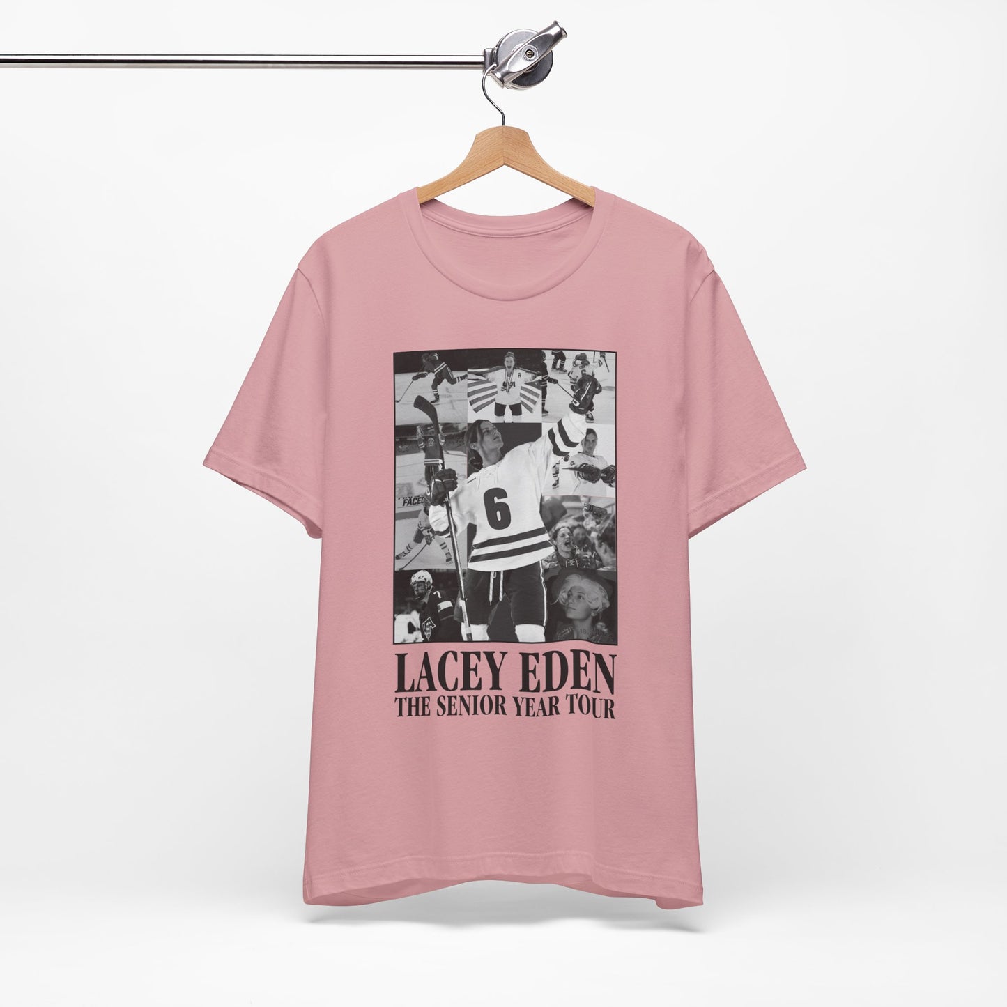 Lacey Eden - Senior Year Tour - B&W Plain Back - Unisex Jersey Short Sleeve Tee