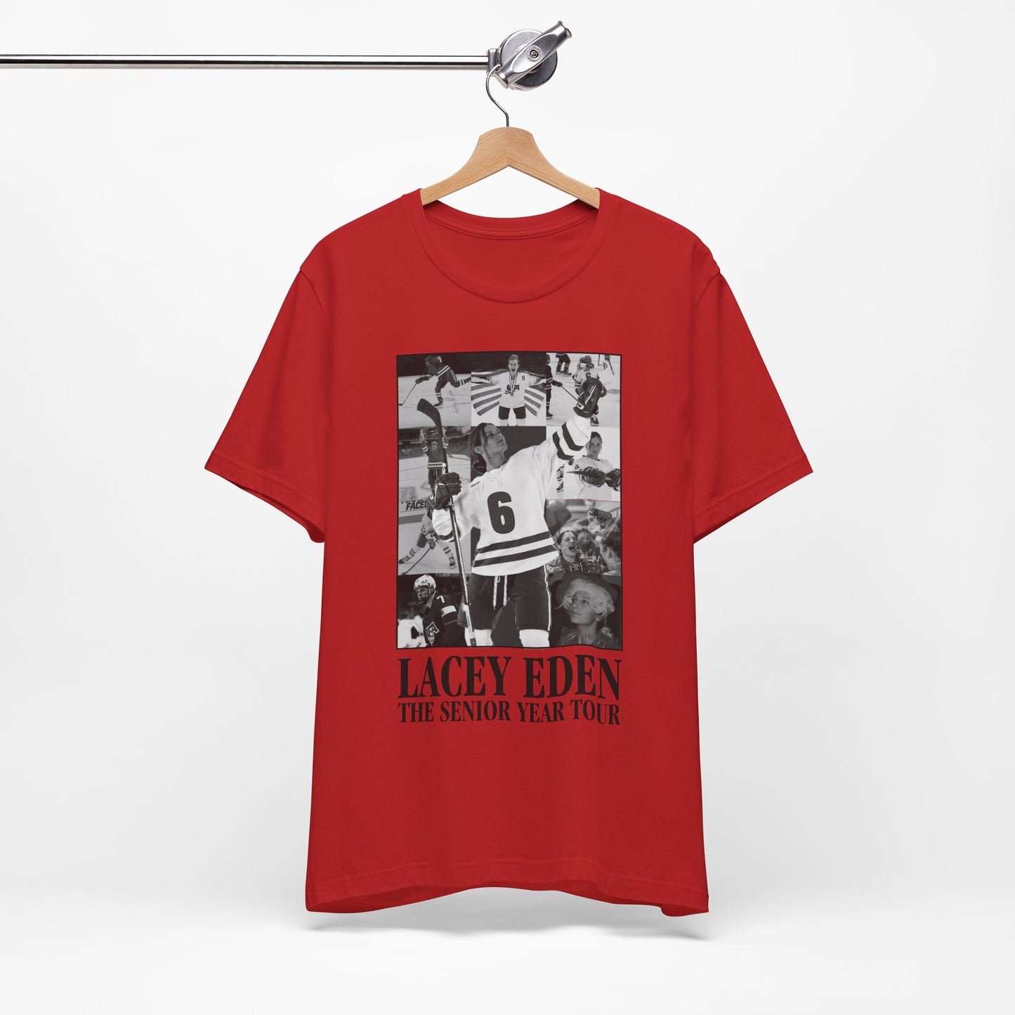 Lacey Eden - Senior Year Tour - B&W Plain Back - Unisex Jersey Short Sleeve Tee