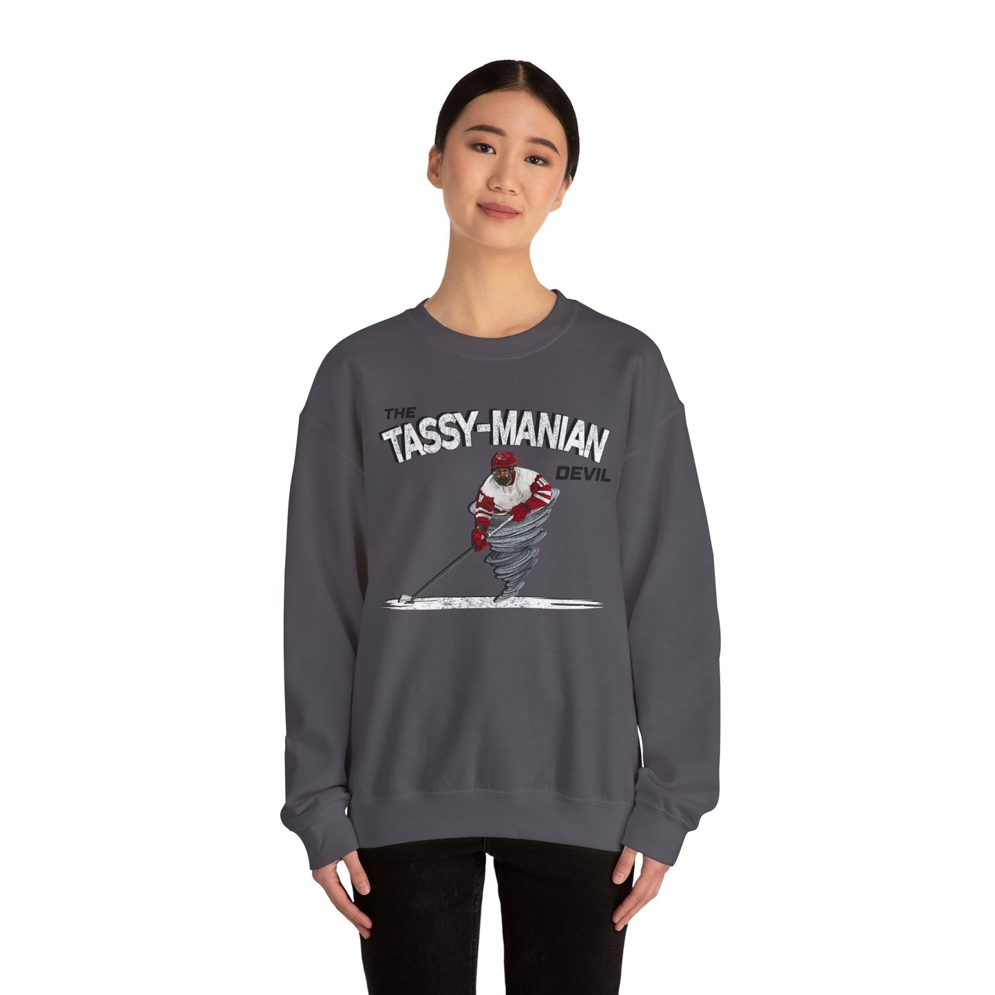 Tassy-Manian Devil - Blank Back - Simon Tassy - Crewneck Sweatshirt