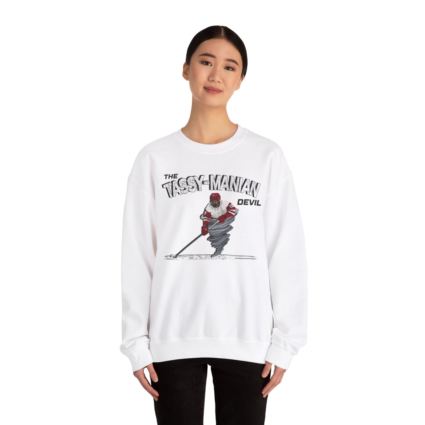 Tassy-Manian Devil - Blank Back - Simon Tassy - Crewneck Sweatshirt