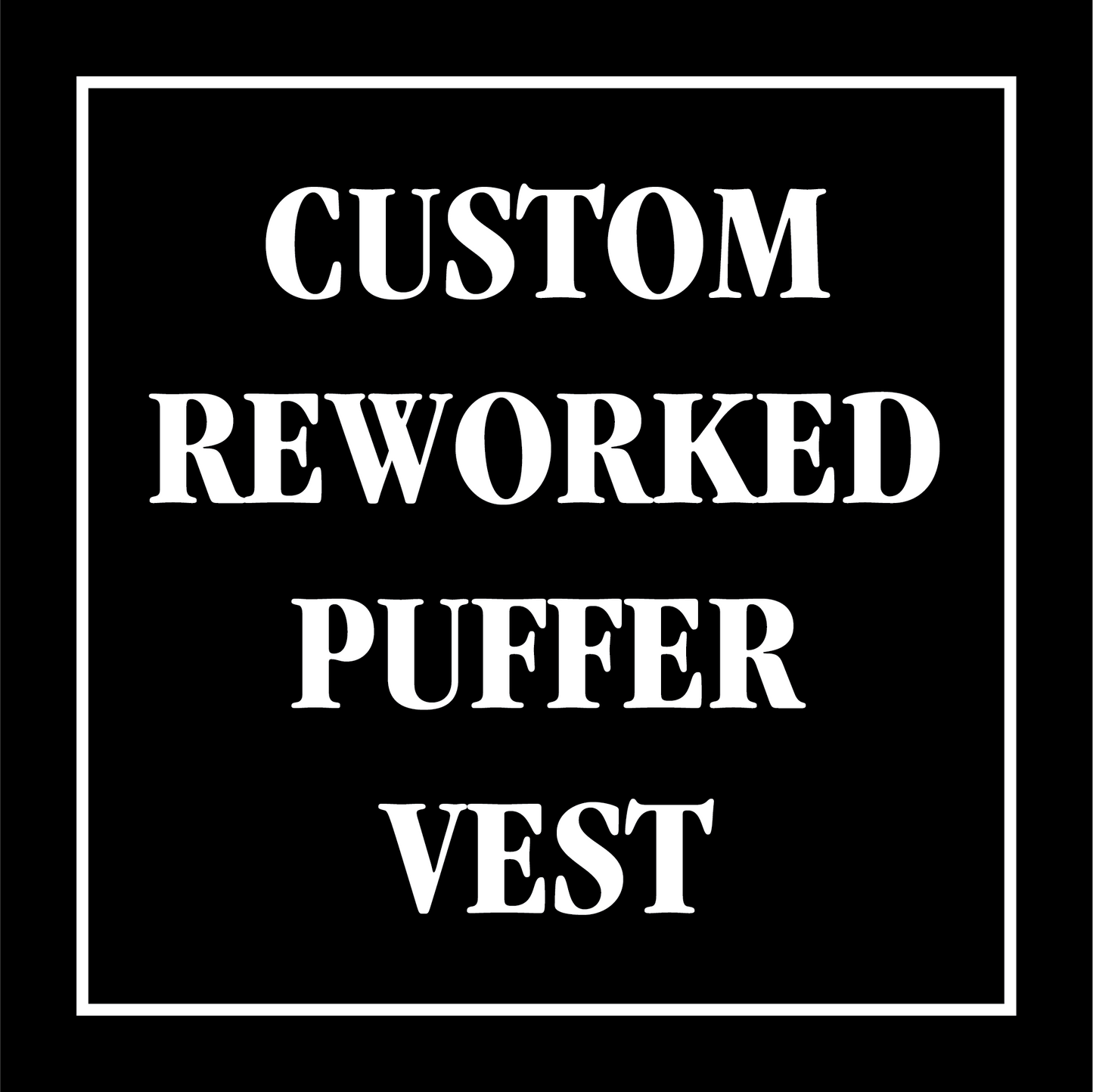 Sewing Services - Custom Reworked Jersey Puffer Vest