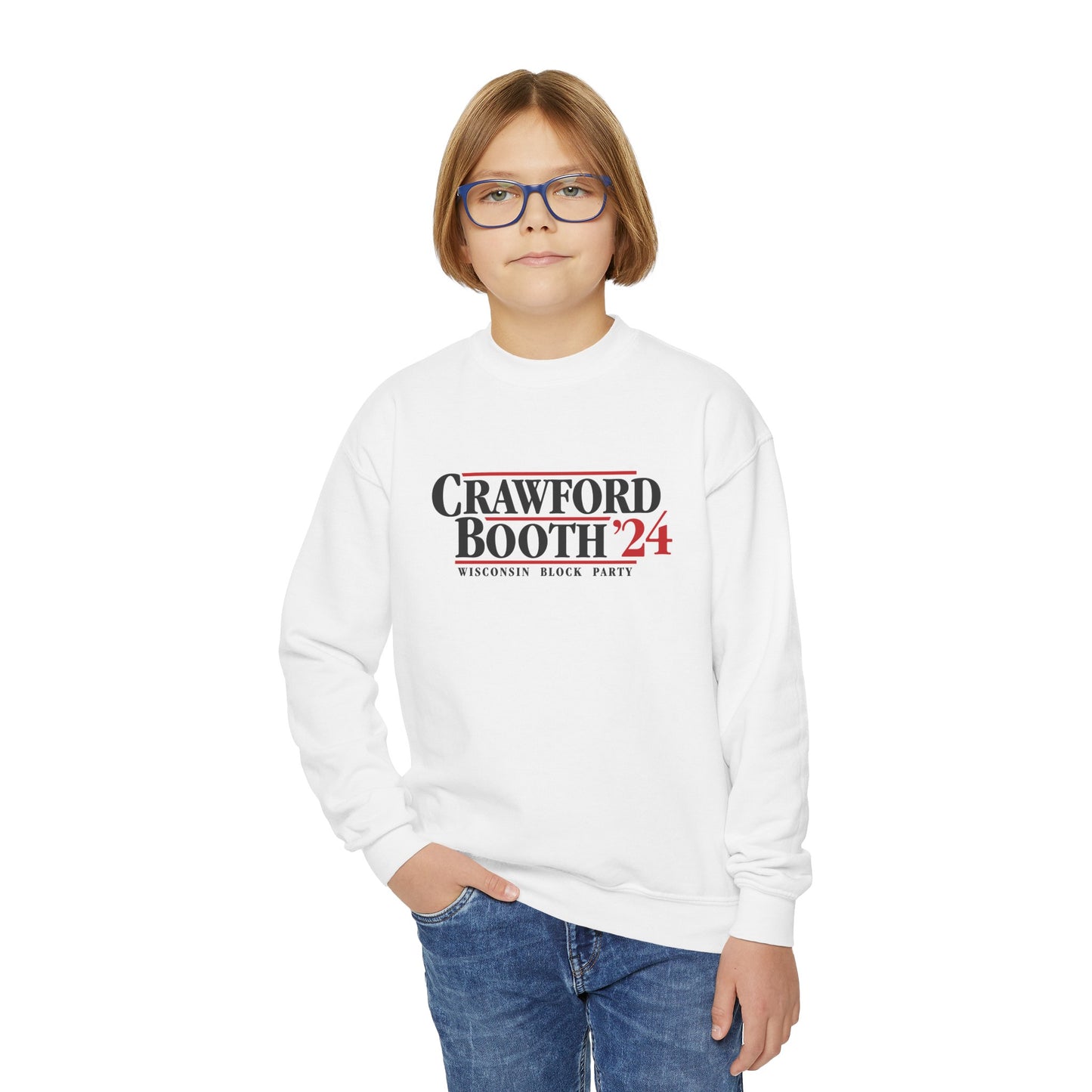 Youth Crewneck Sweatshirt - Crawford Back