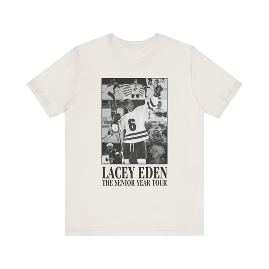 Lacey Eden - Senior Year Tour - B&W Plain Back - Unisex Jersey Short Sleeve Tee