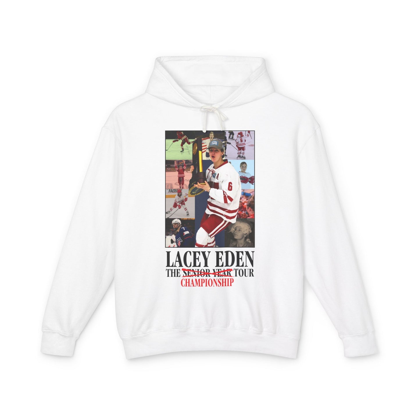 Lacey Eden - Championship Tour - Color Name/Number Back - Unisex Lightweight Hooded Sweatshirt