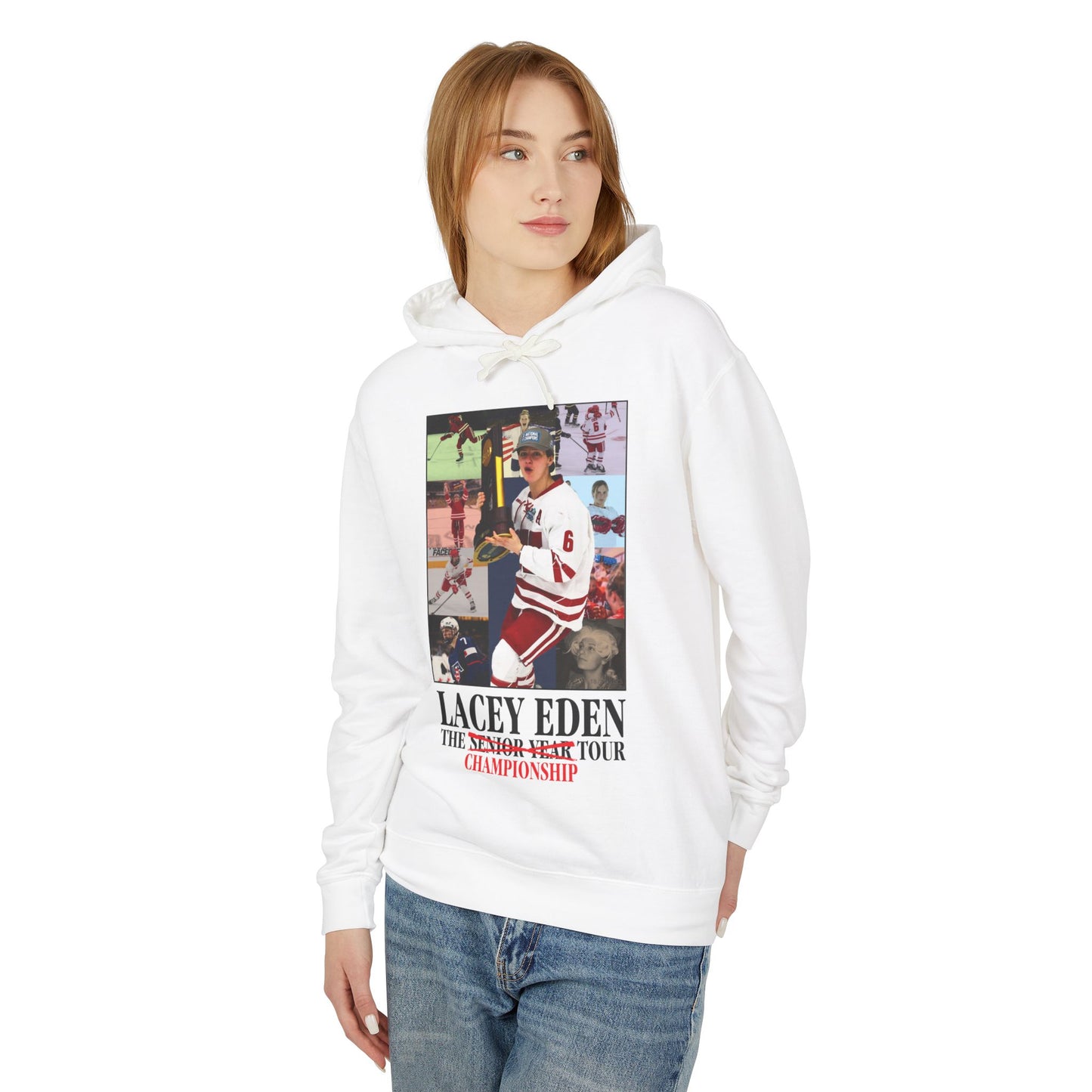 Lacey Eden - Championship Tour - Color Name/Number Back - Unisex Lightweight Hooded Sweatshirt