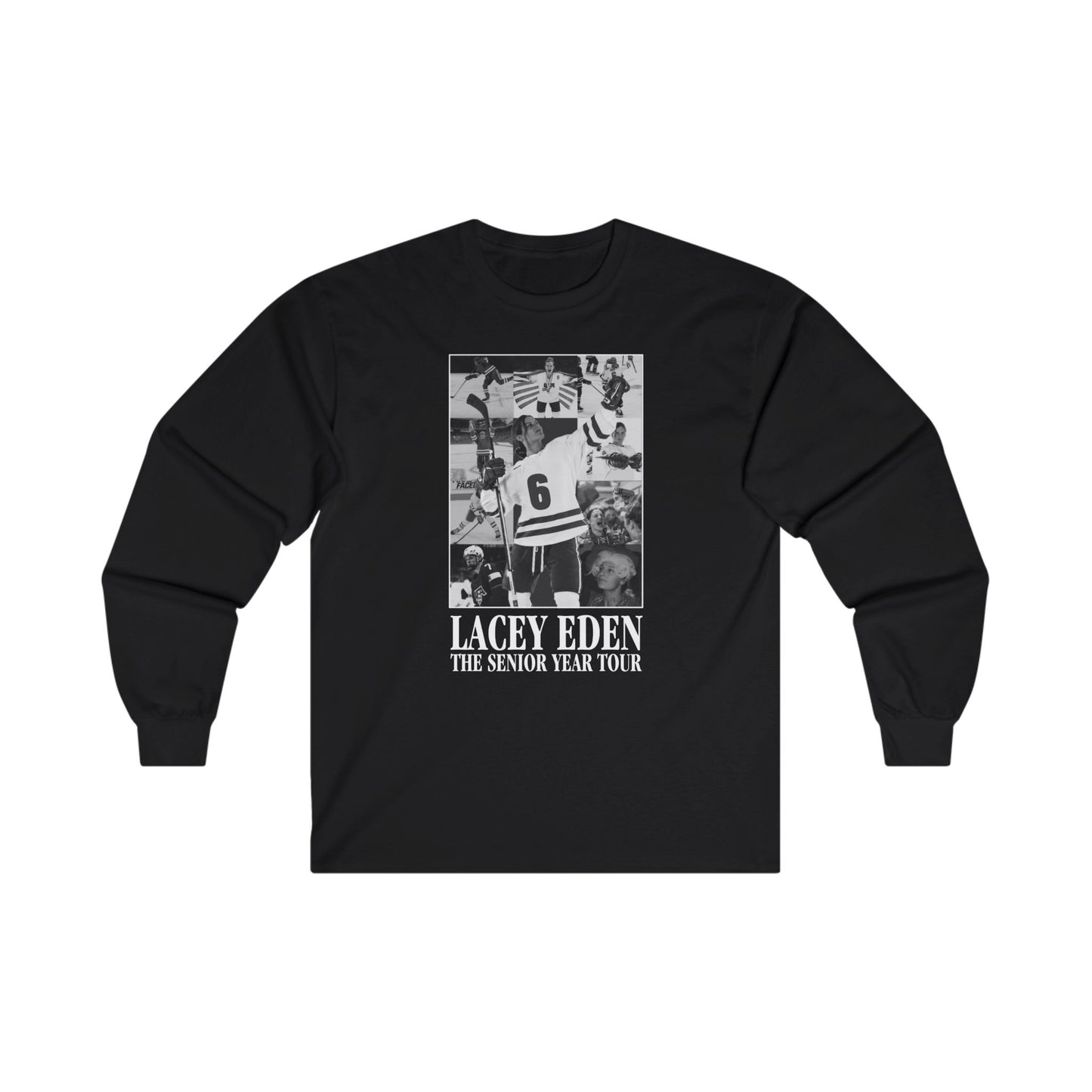 Lacey Eden - Senior Year Tour - B&W Name/Number Back - Unisex Ultra Cotton Long Sleeve Tee