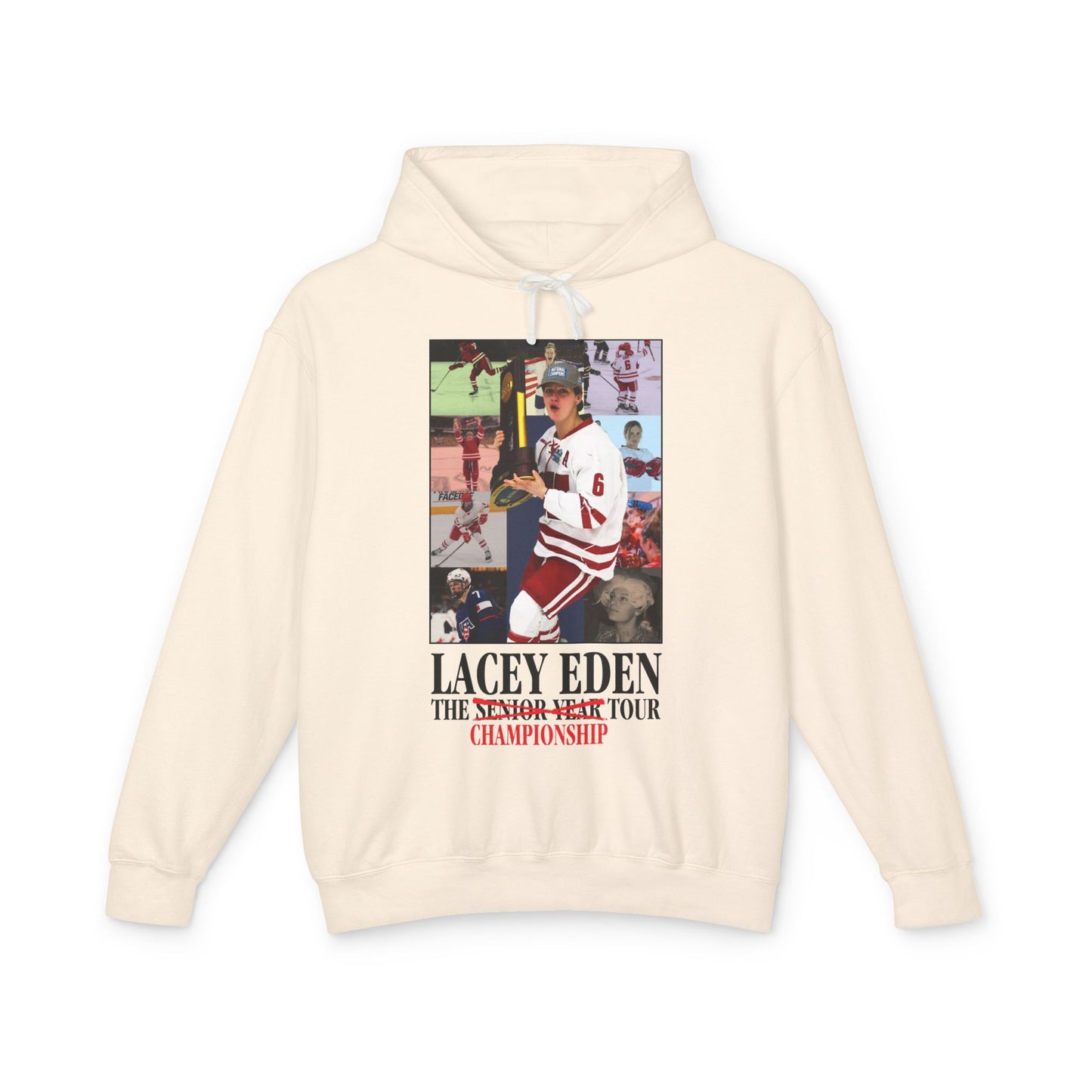 Lacey Eden - Championship Tour - Color Name/Number Back - Unisex Lightweight Hooded Sweatshirt