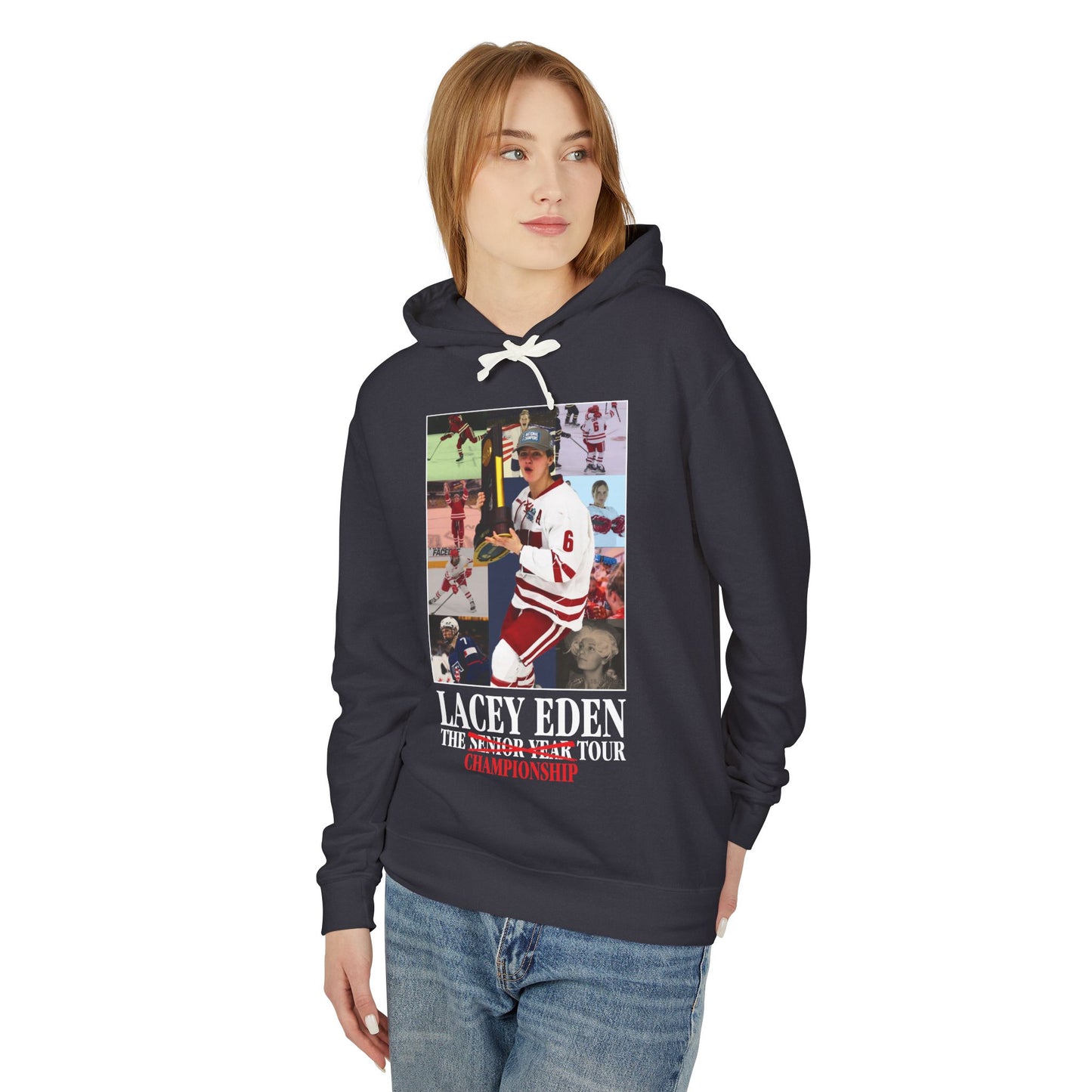 Lacey Eden - Championship Tour - Color Name/Number Back - Unisex Lightweight Hooded Sweatshirt