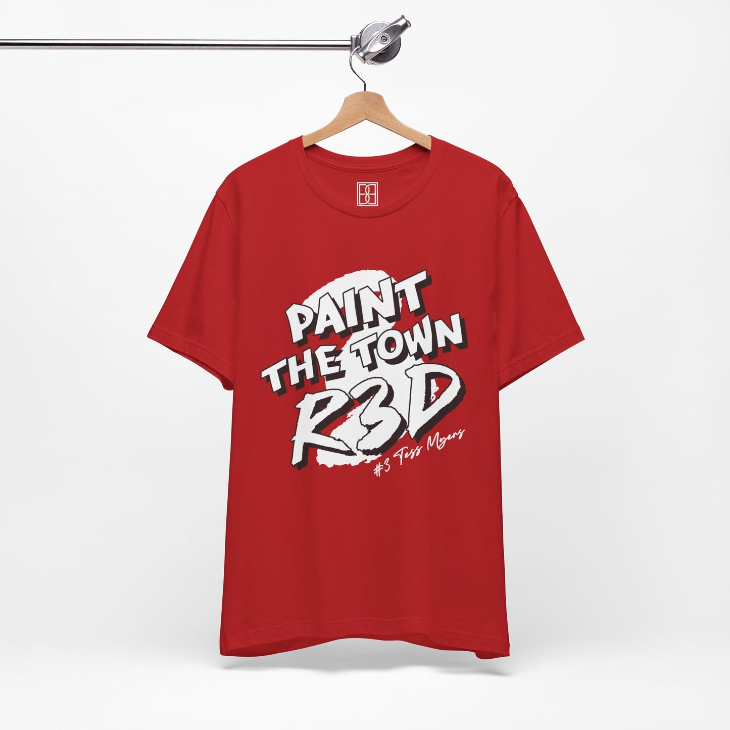 Tess Myers - Paint the Town Red - Unisex Short Sleeve Tee