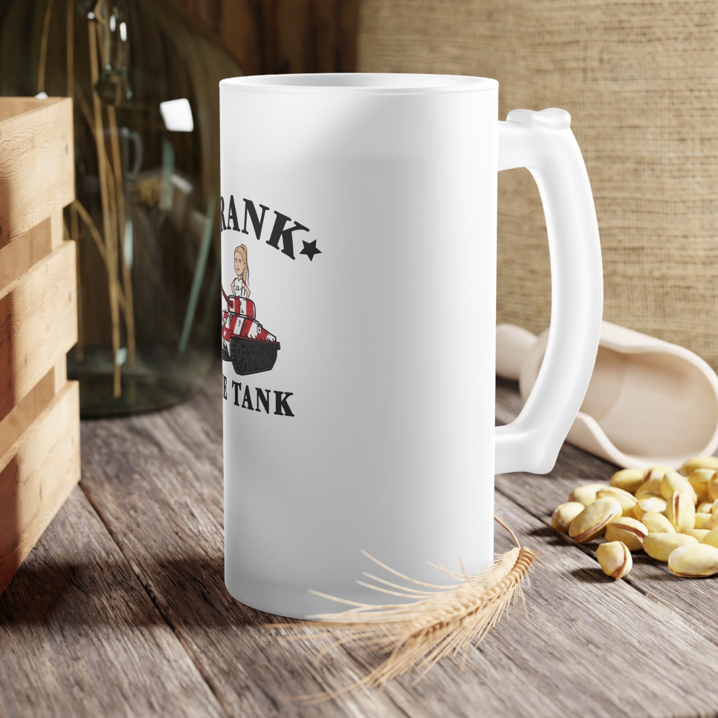 Frosted Glass Beer Mug