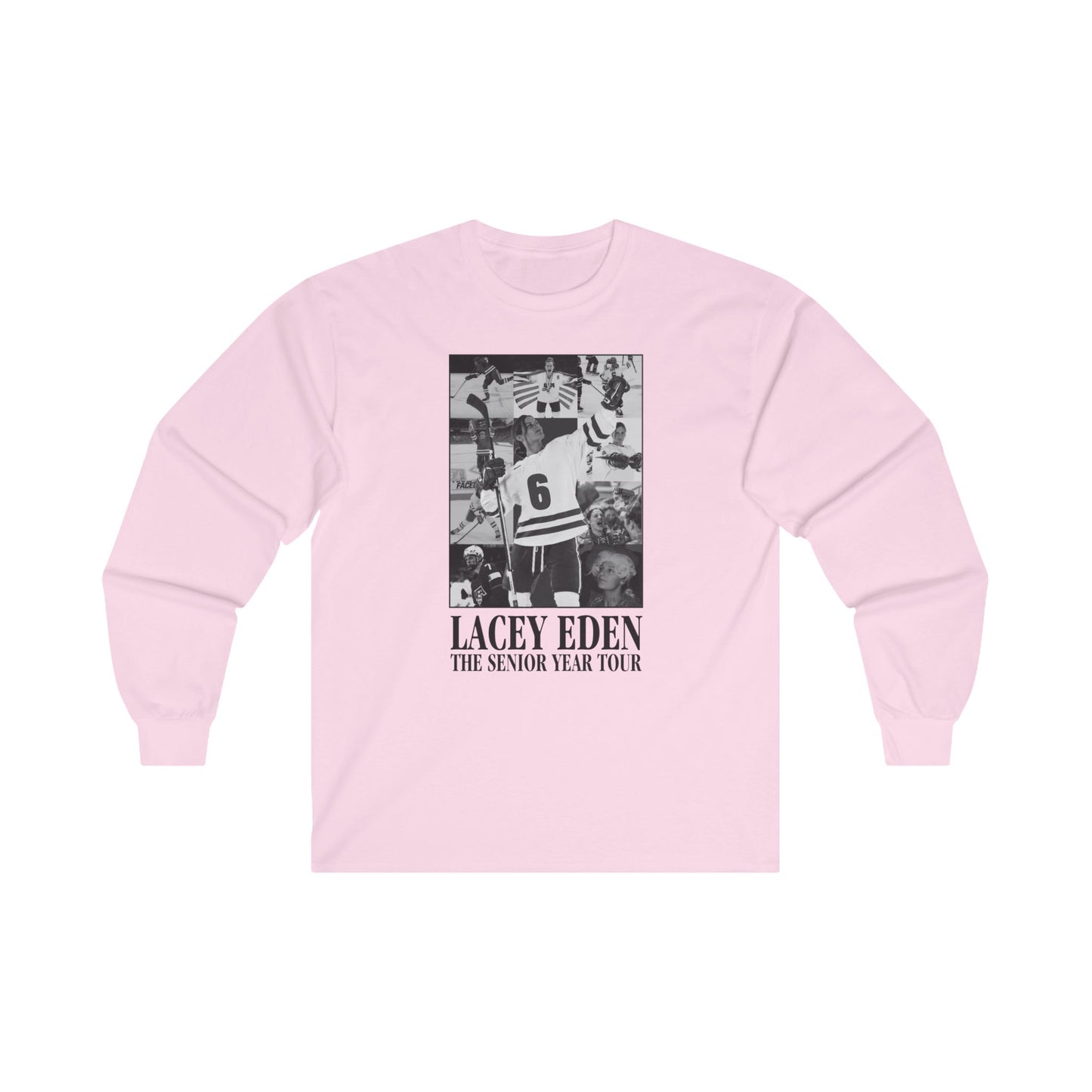 Lacey Eden - Senior Year Tour - B&W Plain Back - Unisex Ultra Cotton Long Sleeve Tee