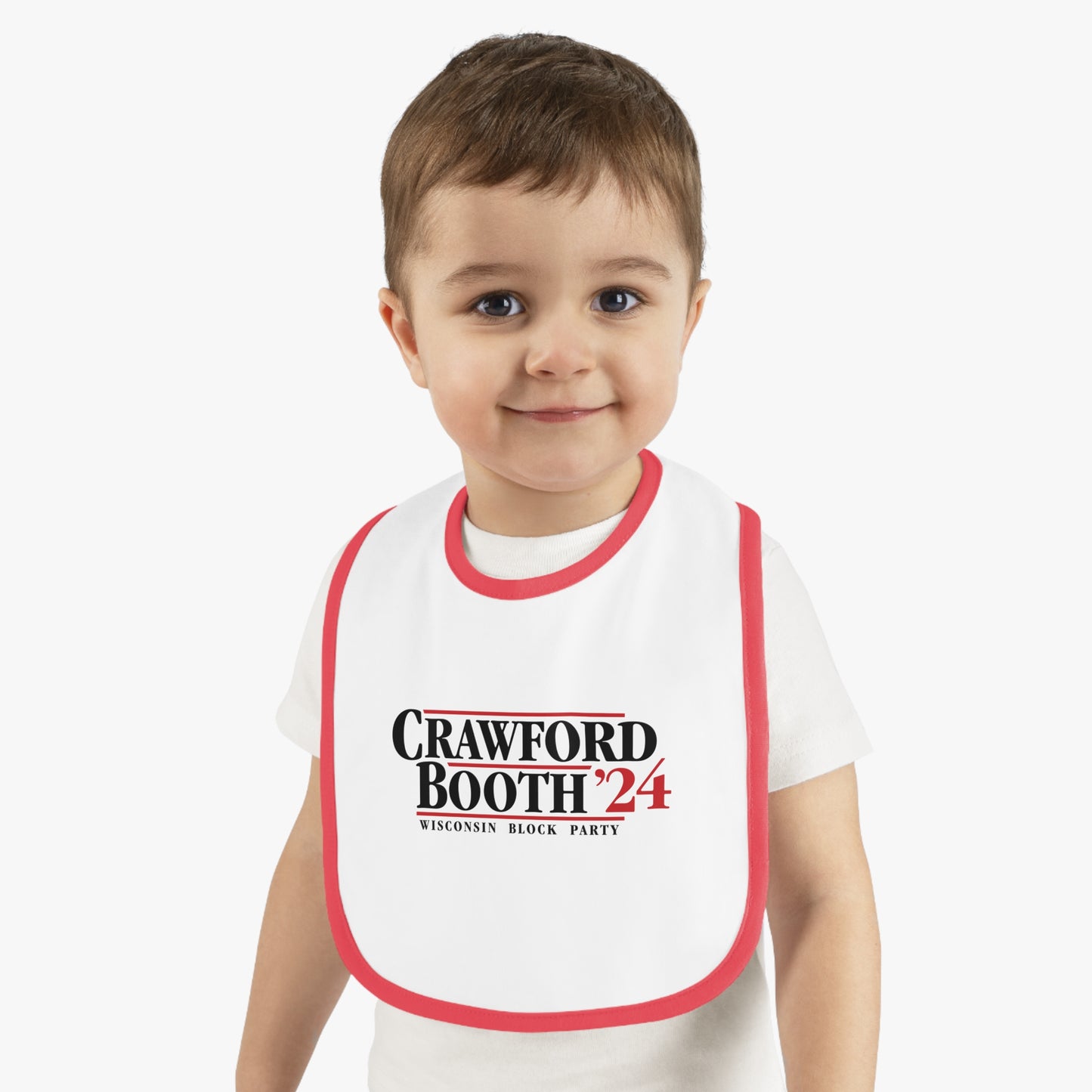 Baby Contrast Trim Jersey Bib