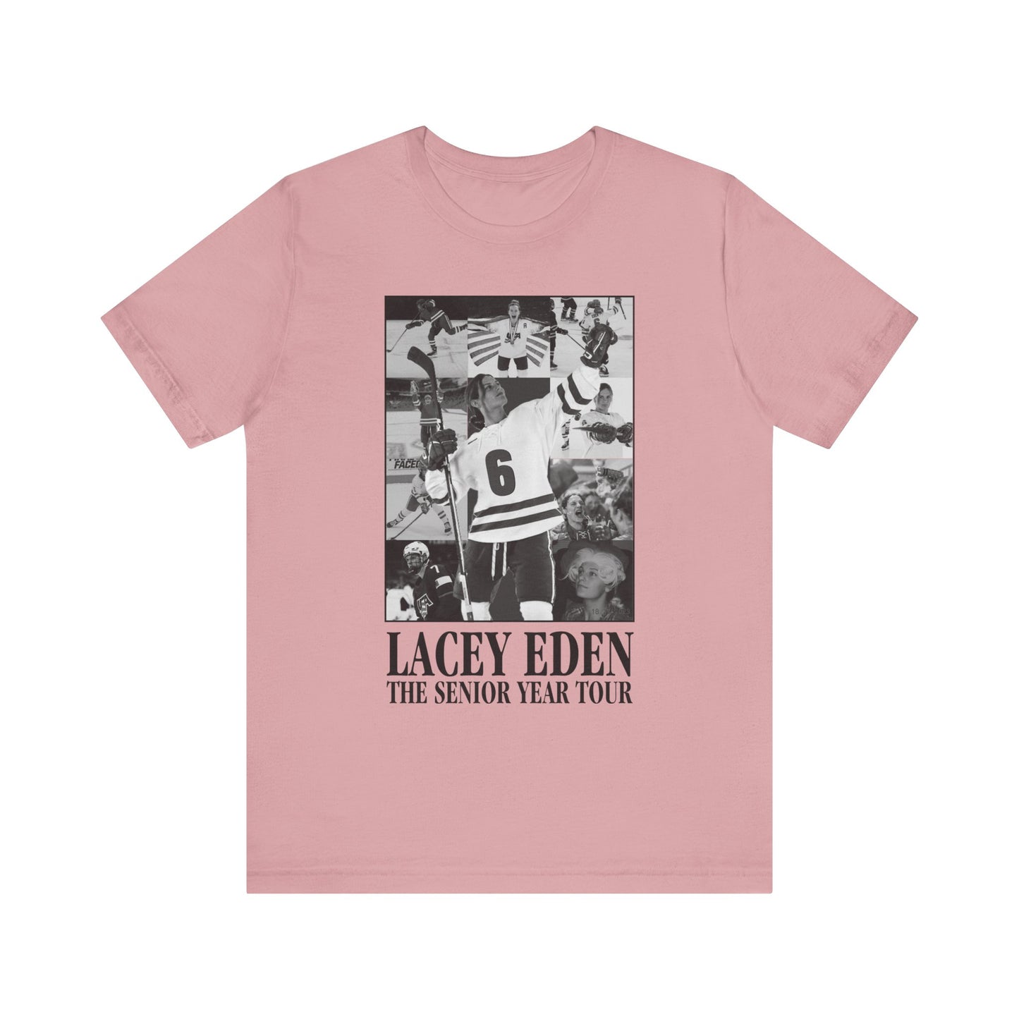 Lacey Eden - Senior Year Tour - B&W Name/Number Back - Unisex Jersey Short Sleeve Tee